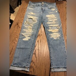 NSF Light Blue Distressed Skinny Jeans